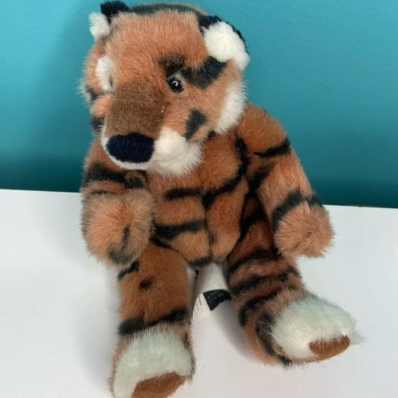 Russ Tiger Cub Tickles Plush Vintage Big Cat Stuffed Animal 8” Rare - Picture 7 of 10